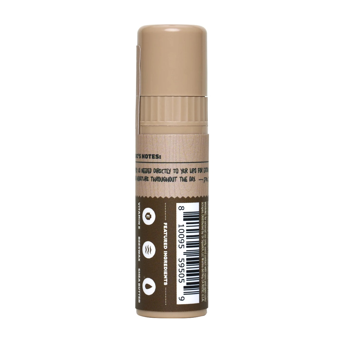Dr. Squatch Vanilla Bourbon Moisturizing Lip Balm Moisturizer Natural Lip Moisturizer, 0.25 Oz