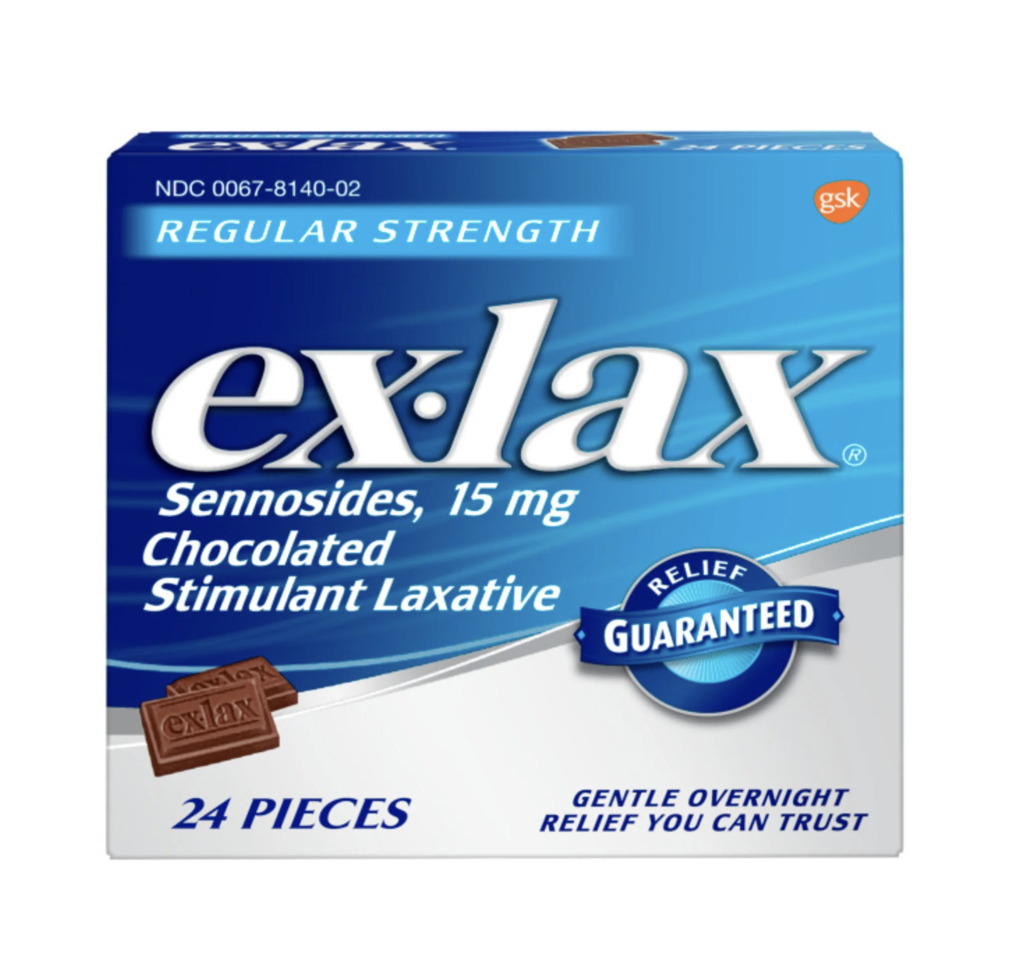 Ex-Lax Regular Strength Chocolated Stimulant Laxative Constipation Relief Pills - 24 Count