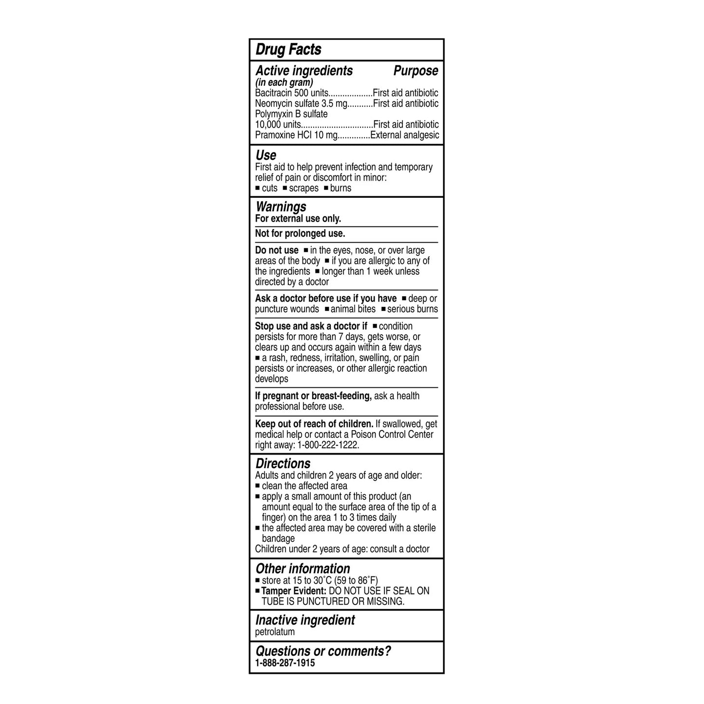 Equate Maximum Antibiotic & Pain Relief Ointment, 1 oz