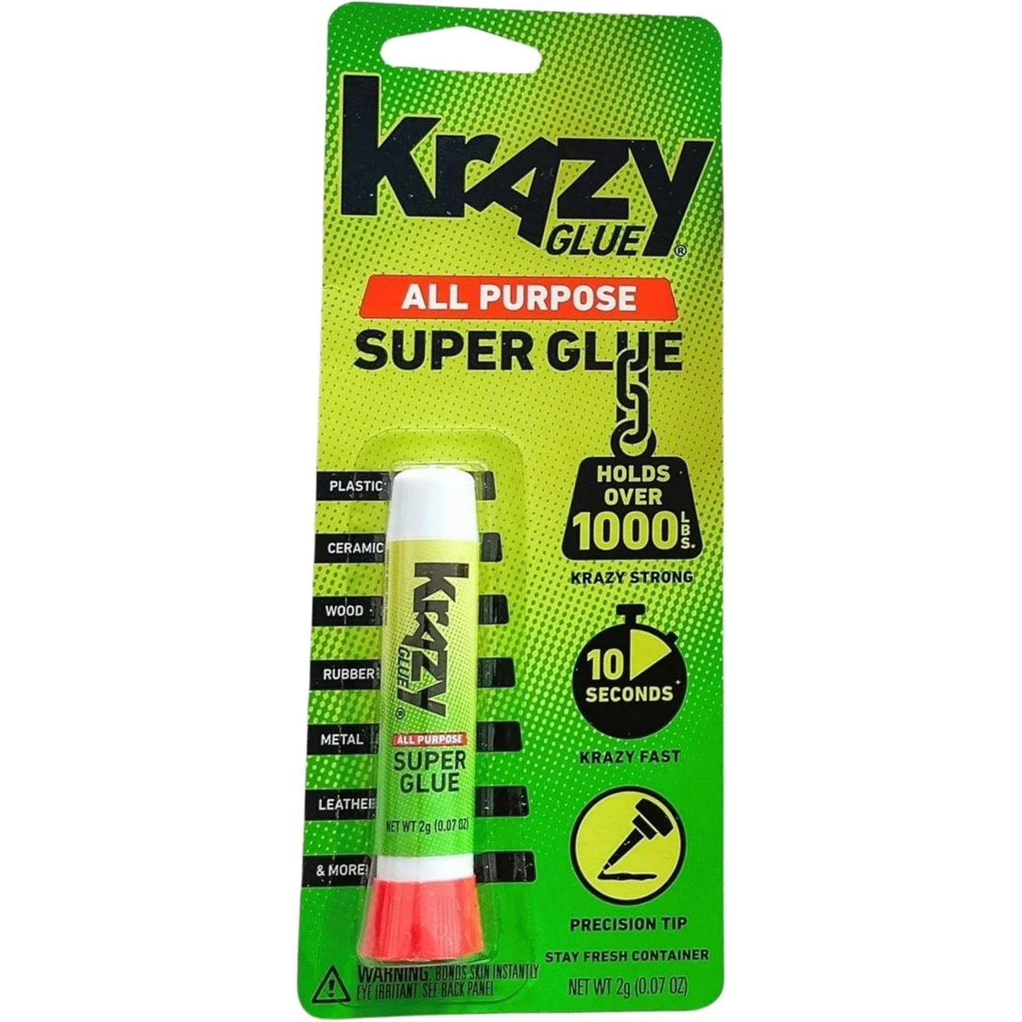 Krazy Glue, Tube Single, Count 1 - Glue / Grab Varieties & Flavors school and office use
