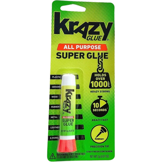 Krazy Glue, Tube Single, Count 1 - Glue / Grab Varieties & Flavors school and office use
